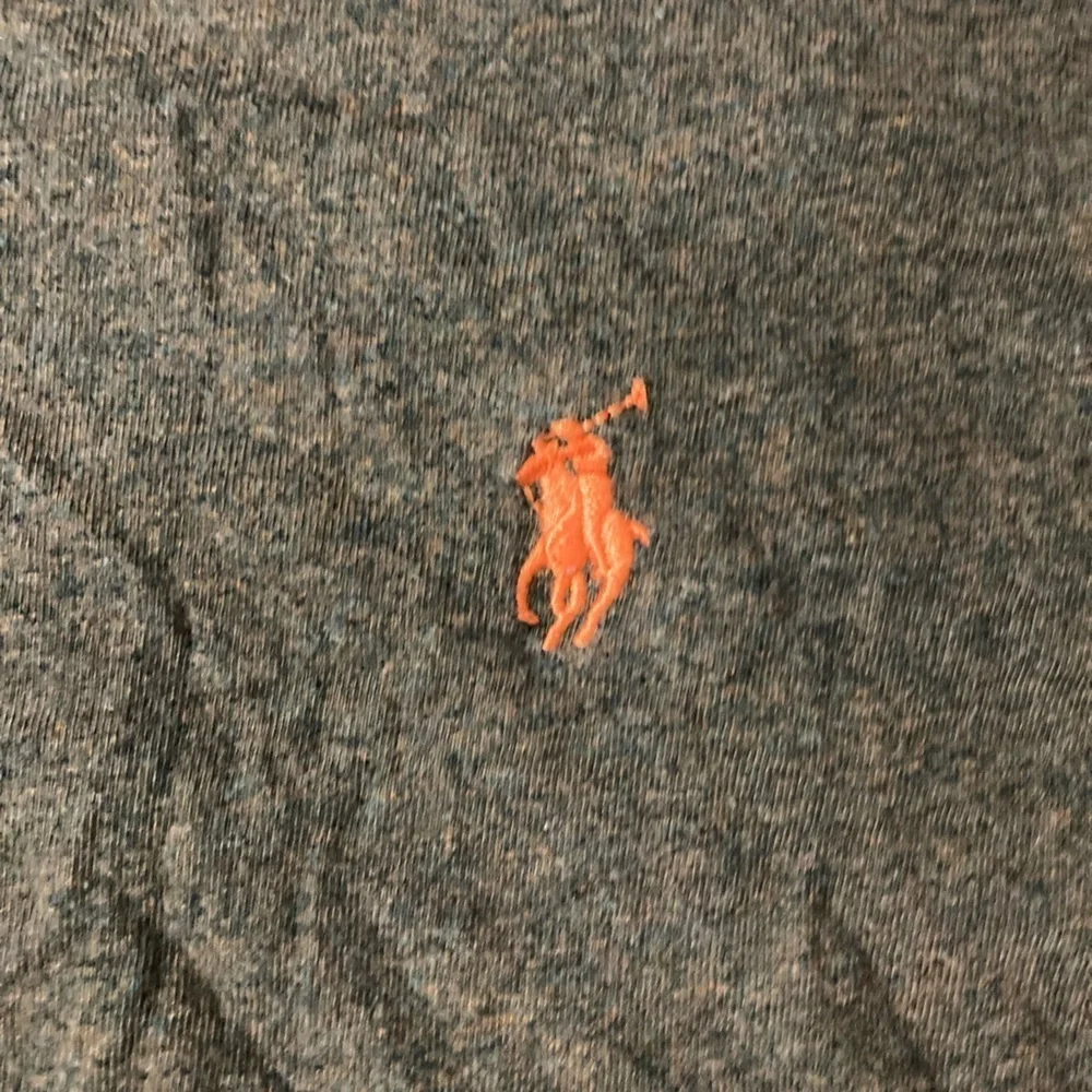 Polo Ralph Lauren Men’s Large Long‎ Sleeve Green Shirt with Orange Pony